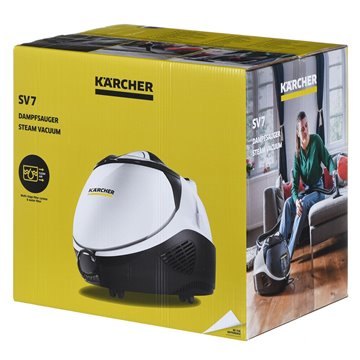 Kärcher SV 7 Cylinder steam cleaner 0.5 L 2200 W Black  Grey  White