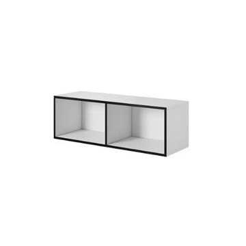 Cama open storage cabinet ROCO RO2 112/37/37 white/black