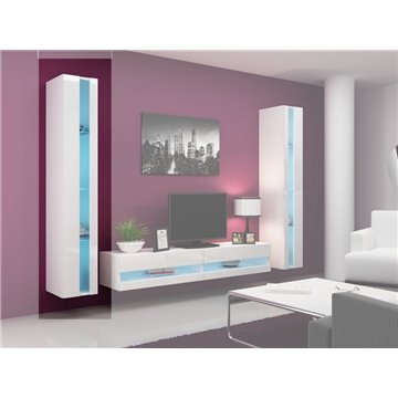 Cama Shelf unit VIGO NEW 180/40/30 white/white gloss