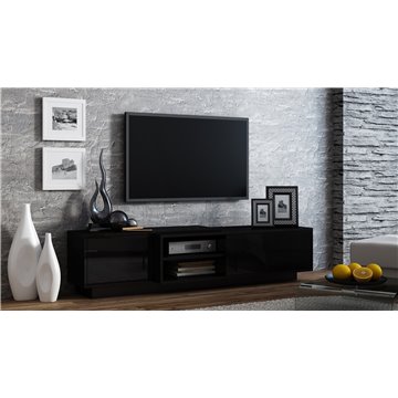 Cama TV cabinet SIGMA1 180 black/black gloss