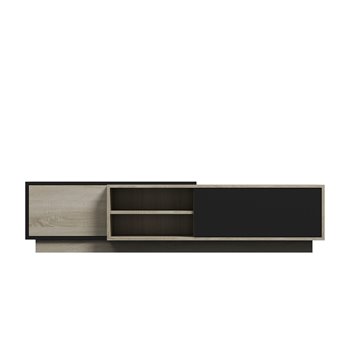 Cama TV cabinet SIGMA1 180 sonoma oak/black gloss