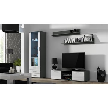 Cama TV stand SOHO 140 grey/white gloss