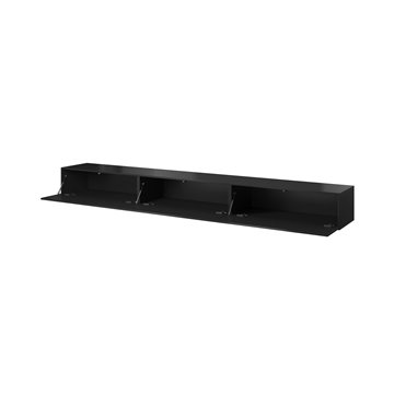Cama TV stand VIGO SLANT 300cm (3x100) black/black gloss