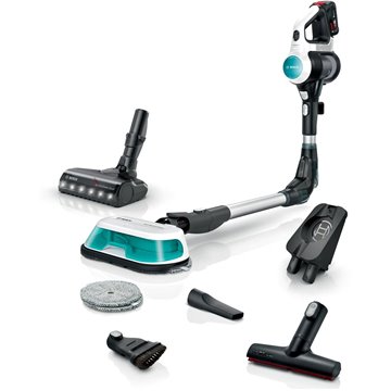 Cordless 2-in-1 hoover  vacuuming and mopping Unlimited 7 ProHygienic Aqua White