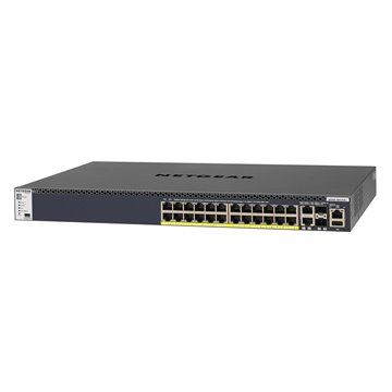 NETGEAR M4300-28G-PoE+ Managed L2/L3/L4 10G Ethernet (100/1000/10000) Power over Ethernet (PoE) 1U Black
