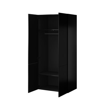 Wardrobe PAFOS 2D 90x55.5x198.5 Black matt