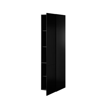 Wardrobe PAFOS 1D 45x55.5x198.5 Black matt