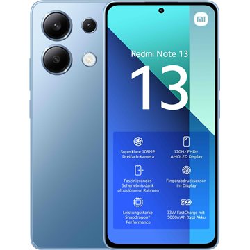 Xiaomi Redmi Note 13 16.9 cm (6.67 ) Hybrid Dual SIM Android 13 4G USB Type-C 6 GB 128 GB 5000 mAh Blue