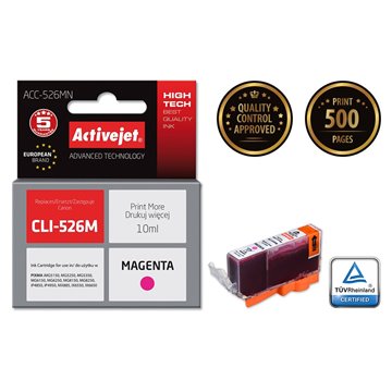 Activejet ACC-526MN Ink (replacement for Canon CLI-526M Supreme 10 ml magenta)