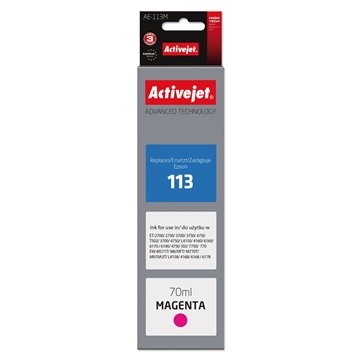 Activejet AE-113M ink (replacement for Epson 113 C13T06B340 Supreme 70 ml magenta)