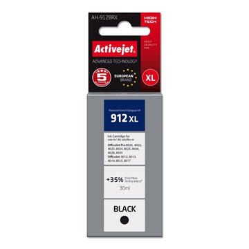 Activejet AH-912BRX Ink Cartridge (replacement for HP 912XL 3YL84AE Premium 1100 pages 30 ml  black)