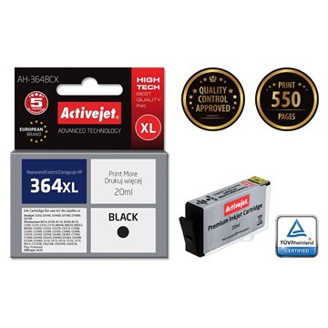 Activejet AH-364BCX Ink (replacement for HP 364XL CN684EE Premium 20 ml black)