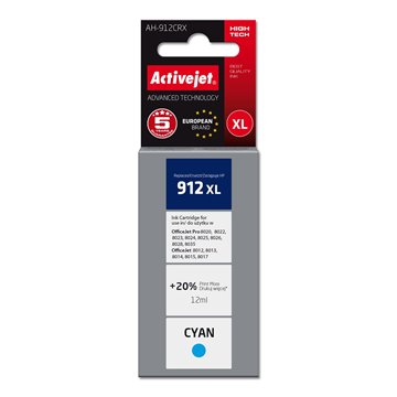 Activejet AH-912CRX Ink Cartridge (replacement for HP 912XL 3YL81AE Premium 990 pages cyan)