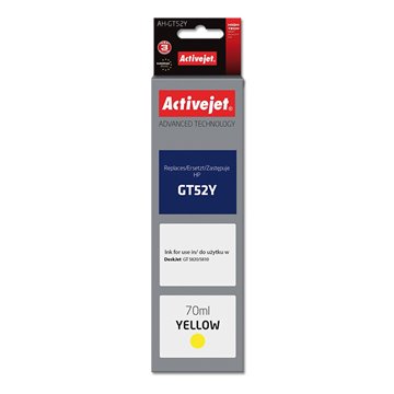 Activejet AH-GT52Y ink (replacement for HP GT-52Y M0H56AE Supreme 70 ml yellow)