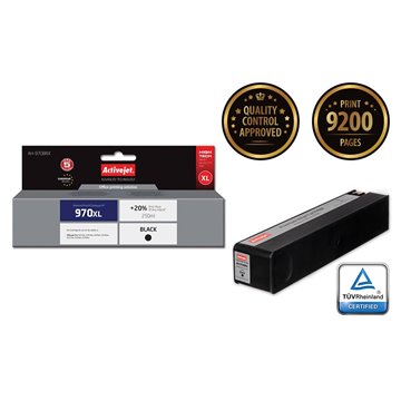 Activejet AH-970BRX ink for HP printer HP 970XL CN625AE replacement Premium 250 ml black
