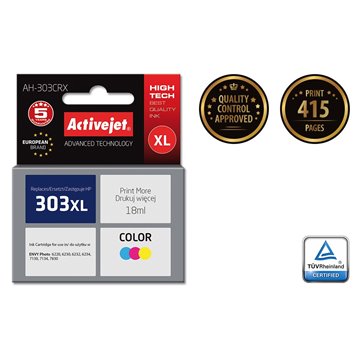 Activejet AH-303CRX Ink Cartridge (replacement for HP 303XL T6N03AE Premium 18ml color)