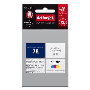 Activejet AH-78R Ink (replacement for HP 78 C6578D Premium 36 ml color)