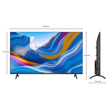 Metz 32MTE6000Y TV 81.3 cm (32 ) HD Smart TV Wi-Fi Black 200 cd/m2