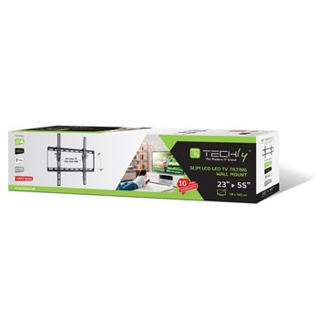 Techly Tilt Wall Mount for LED LCD TV 23-55 Black  ICA-PLB 161M