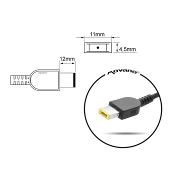notebook charger mitsu 20v 4.5a (prostokątny 11.0x4.5 pin - Yoga) - lenovo 90W