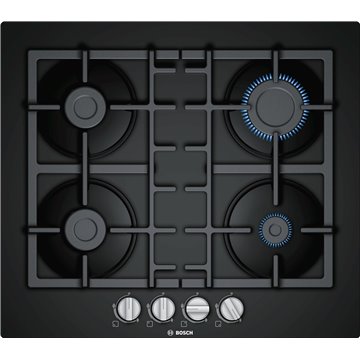 Bosch Serie 4 PNP6B6B90 hob Black Built-in 60 cm Gas 4 zone(s)
