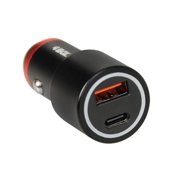 iBox ICC20 mobile device charger Smartphone  Smartwatch  Tablet Black Cigar lighter Fast charging Auto
