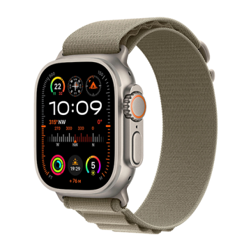 Watch Apple Watch Ultra 2 LTE 49mm Titanium Case with Alpine Loop L - Olive