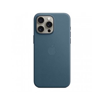 Custodia con Magsafe in Tessuto Fine Woven per iPhone 15 Pro Max - Blu Pacifico