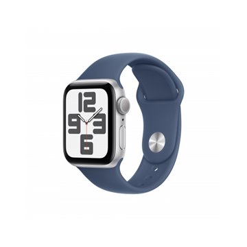 Apple Watch SE GPS 40mm Argento Cassa Alluminio con Denim Sport Band - S/M