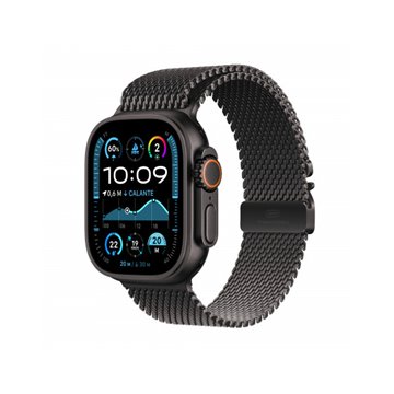 Apple Watch Ultra 2 GPS + Cellular 49mm Cassa Titanio Nero con Titanio Nero Milanese Loop - M