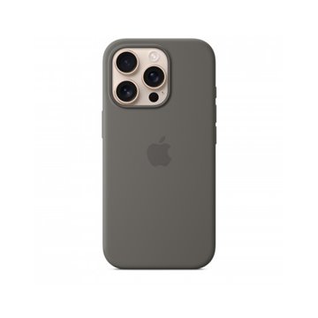 Custodia con Magsafe in Silicone per iPhone 16 Pro - Grigio Pietra