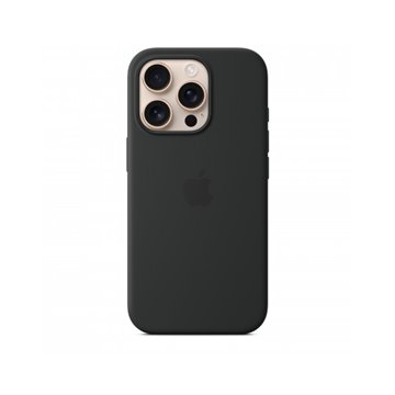 Custodia con Magsafe in Silicone per iPhone 16 Pro - Nero