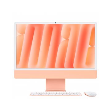 iMac arancione - RAM 16GB di memoria unificata - HD SSD 256GB - Senza Ethernet - Magic Mouse - Magic Keyboard con Touch ID e tas
