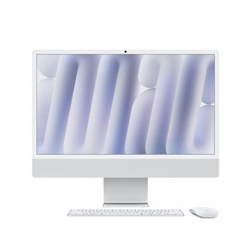 iMac argento - Vetro con nanotexture - RAM 24GB di memoria unificata - HD SSD 1TB - Magic Mouse - Magic Keyboard con Touch ID - 