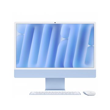 iMac blu - RAM 24GB di memoria unificata - HD SSD 512GB - Gigabit Ethernet - Magic Trackpad - Magic Keyboard con Touch ID e tast