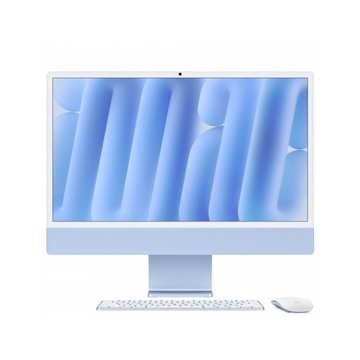 iMac blu - Vetro con nanotexture - RAM 32GB di memoria unificata - HD SSD 1TB - Magic Mouse - Magic Keyboard con Touch ID e tast