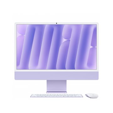 iMac viola - Vetro con nanotexture - RAM 24GB di memoria unificata - HD SSD 256GB - Magic Mouse - Magic Keyboard con Touch ID - 