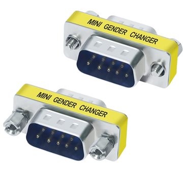 Mini Gender Changer Standard DB 9 poli M/M