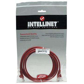 Cavo di rete Patch in Rame Cat. 5e Rosso UTP 1 m