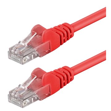 Cavo di rete Patch in Rame Cat. 5e Rosso UTP 5 m