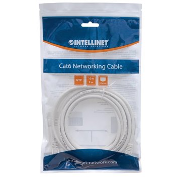 Cavo di rete Patch in Rame Schermato Cat. 5e Bianco F/UTP 3 metri