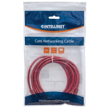 Cavo di rete Patch in Rame Schermato Cat. 5e Rosso F/UTP 0,5 m