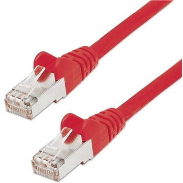 Cavo di rete Patch in Rame Schermato Cat. 5e Rosso F/UTP 1 m