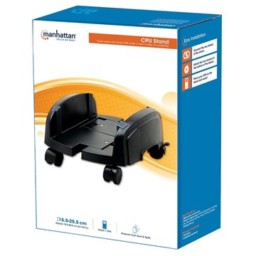 Supporto per PC in Plastica HIPS Regolabile Colore Nero