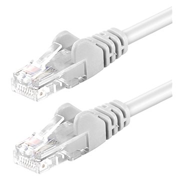 Cavo di rete Patch in Rame Cat. 6 Bianco UTP 3 m