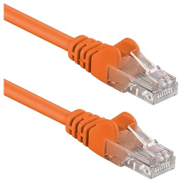 Cavo di rete Patch in Rame Cat. 6 Arancione UTP 1 mt