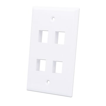 Placca Porta Frutti 4 Posti Mod.503 Bianco