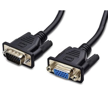 Cavo prolunga monitor SVGA standard M/F 7,5 mt NERO