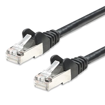 Cavo di rete Patch in Rame Schermato Cat. 5e Nero F/UTP 3 metri