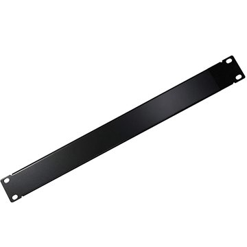 Pannello Cieco 1 HE per Armadio 10" Nero
